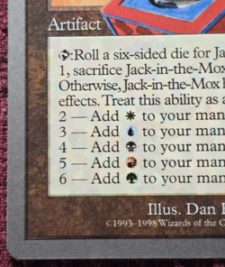 MTG - Unglued - 1998 - Jack-in-the -Mox - Unplayed Magic the Gathering - Image 5