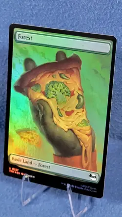 Foil TMNT Full Art Forest Pizza Land NM Magic the Gathering Mtg 257 - Image 1