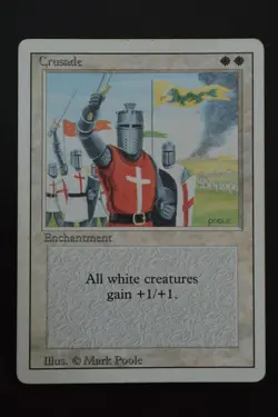 Magic The Gathering MTG CRUSADES Revised HP Damaged - Image 1