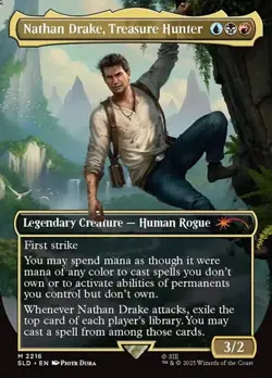 Nathan Drake, Treasure Hunter - Extended Art SLD NM MTG - Image 1