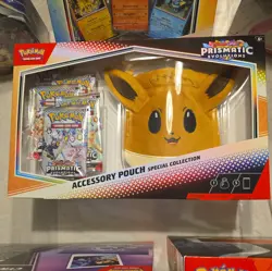 Pokemon Prismatic Evolutions Accessory Pouch Special Collection Box - Sealed - Image 1