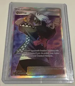 Guzma SV84/SV94 FA Full Art Shiny Trainer Hidden Fates Pokemon TCG NM - Image 1