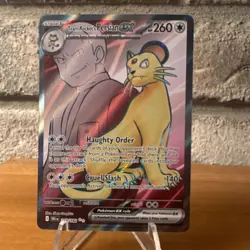 Pokemon TCG Team Rocket's Persian ex Ultra Rare Holo Destined Rivals 219/182 - Image 1