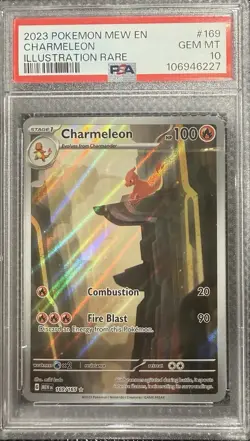 Charmeleon #169/165 - 2023 Pokemon Mew EN 151 - GEM Mint PSA 10 - Image 1