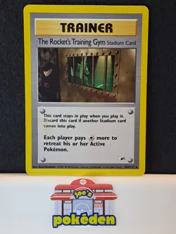 Pokemon TCG The Rockets Training Gym Gym Heroes 104/132 Regular Rare MP (Crease) - Image 1