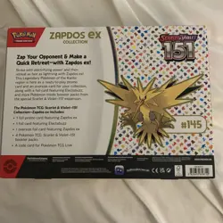 Pokemon Scarlet & Violet 151 Zapdos ex Collection Box SEALED - Image 2