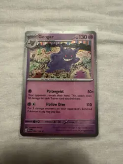 Pokemon TCG Gengar Rare Cosmos Holo 094/165 Scarlet & Violet 151 Sams Club Mint - Image 1