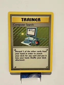 Pokemon TCG - Computer Search - 1999 Base Set - Common Card - 71/102 LP- - Image 1
