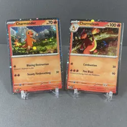 Swirl Pokemon TCG Charmeleon 005/165 Charmander 004/165 Cosmos Promo SET - NM - Image 1