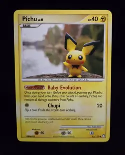 Pokemon TCG - PICHU - 93/123 - DIAMOND & PEARL: MYSTERIOUS TREASURES (2007) - LP - Image 1