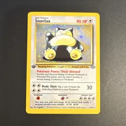 Pokemon TCG Snorlax 1st Edition Jungle Set Holo Rare 11/64 1999 - Image 1