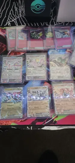 28 Card Lot Pokemon Prismatic Evolution Ex/Pokeball/Trainer - Image 4