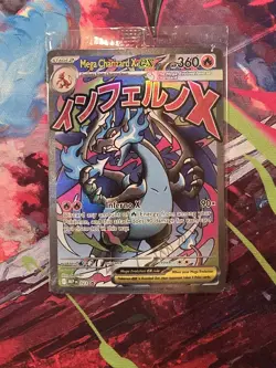 Pokemon Mega Charizard X EX Holo 360 HP 023 Me: Mega Evolution Promo - Image 1