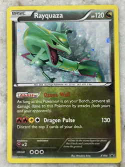 Pokemon Rayquaza Holo XY64 Promo LP with holo - Image 1