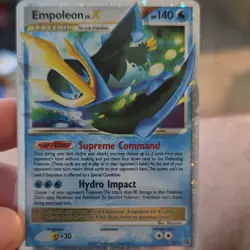 Pokemon TCG Empoleon LV.X Diamond & Pearl Holo Promo Aqua 140 HP DP11 - Image 1