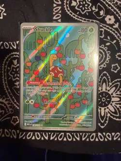 Pokemon TCG Shuckle 136/132 Holo Illustration Rare Me01 Mega Evolution 80HP - Image 1