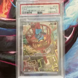 2025 Pokemon TCG Riolu 010 Me Mega Evolution Promo Holo PSA 10 - Image 1