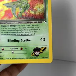 2000 Pokemon Rocket’s Scyther • Gym Heroes 13/132 • LP-MP Holo - Image 5