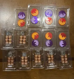 Pokemon Prismatic Evolutions - TCG Coin, Dice, Damange Counters LOT OF x7 Pairs - Image 1