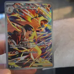 Pokemon TCG Ethan's Typhlosion Full Art Holo Beast 170 HP Buddy Blast 190/182 - Image 1