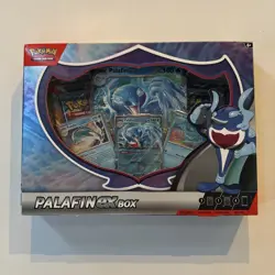 Pokemon TCG Palafin ex Box w 4 Booster Packs + 3 Promos Factory Sealed NEW - Image 1