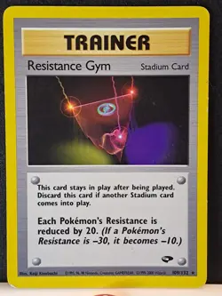 Pokemon TCG Resistance Gym 109/132 Gym Challenge Non Holo Rare MP - Image 2