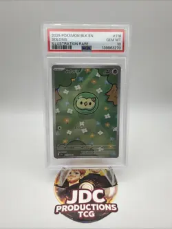Pokemon Black Bolt Solosis Illustration Rare #118 PSA 10 - Image 1