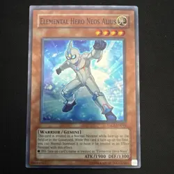 Yugioh Elemental Hero Neos Alius TAEV-EN018 Super Rare 1st Ed NM - Image 1