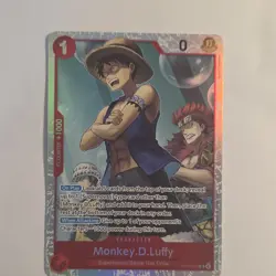 Bandai One Piece CCG Monkey.D.Luffy Foil SR Character OP14-013 English - Image 1
