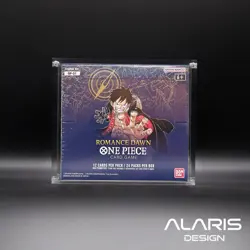 Alaris One Piece OP01 (Blue Bottom) and OP02 booster box Acrylic Case Magnetic - Image 1