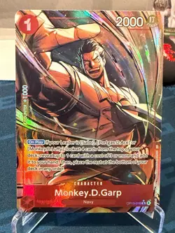 Monkey D Garp Alt Art OP13-016 Carrying on His Will - One Piece English TCG - Image 1