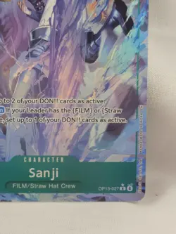 One Piece TCG Sanji Op13-027 Rare Alt Art - Image 4