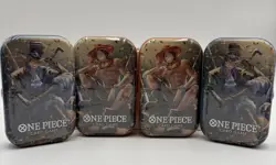 One Piece CCG Lot Of 4 SEALED Volume 2 Tins (2 x OP-13 Booster Packs Per Tin) - Image 1