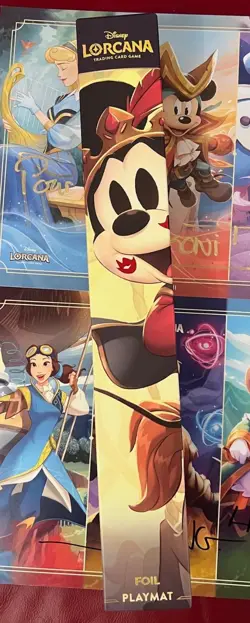 Disney Lorcana Iconic Mickey Minnie Premium Foil Playmat Exclusive Limited UK - Image 1