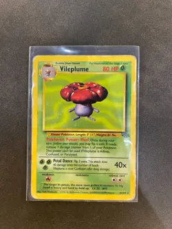 Vileplume 31/64 Jungle Set Non Holo Rare Vintage Pokemon Card 1999 WOTC - Image 1