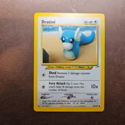 Dratini 63/105 Pokemon Neo Destiny Card - LP - Image 1