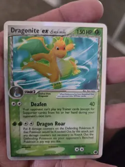 Pokemon TCG Dragonite EX Dragon Frontiers Holo Card 91/101 Delta Species LP - Image 1