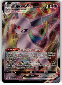 Espeon VMAX 065/203 SWSH07: Evolving Skies NM Pokemon Card TCG - Image 1