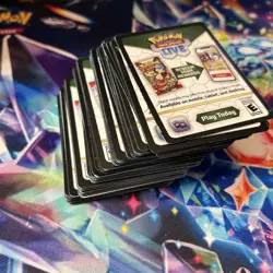 Pokemon Live Code Cards Unused - around 200 Cards for 10$ - Image 1