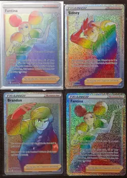 Pokemon Cards Lot (Full Art Trainer Rainbow Rare Holo - Sw & Sh - M/NM) - Image 1