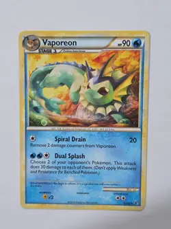 Pokemon TCG Vaporeon 41/90 HS Undaunted NM Card - Image 1