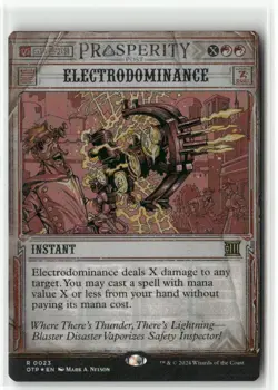 Electrodominance FOIL Outlaws of Thunder Junction Breaking News MTG NM - Image 1