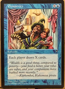 LIMITED EDITION Visions Vintage MtG Prosperity Unplayed NM - Image 1