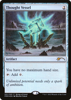 Thought Vessel (Bring-a-Friend Promo) (Foil) Damaged Unique and Miscellaneous Pr - Image 1