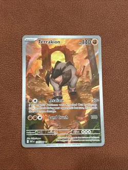 2025 POKEMON WHT EN-WHITE FLARE 135 TERRAKION ILLUSTRATION RARE - Image 1