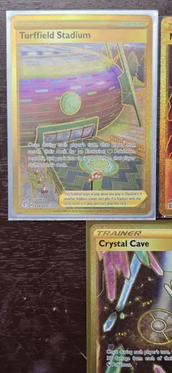 Pokemon Cards Lot (Gold Rare Stadium Full Arts - Sword And Shield Era - M/NM) - Image 2