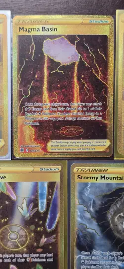Pokemon Cards Lot (Gold Rare Stadium Full Arts - Sword And Shield Era - M/NM) - Image 3
