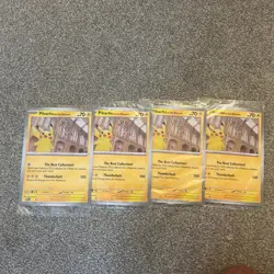 Pikachu At The Museum Pokemon TCG Jumbo Card SEALED Brand New MEP Promo x4 - Image 1