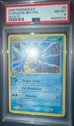 2005 pokemon ex gyarados deoxys rev foil psa 8 NM-MT - Image 1