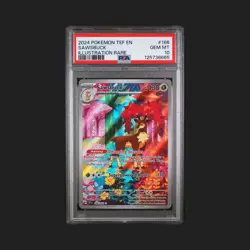 2024 POKEMON TEF EN-TEMPORAL FORCES ILLUSTRATION RARE #166 SAWSBUCK PSA 10 - Image 1